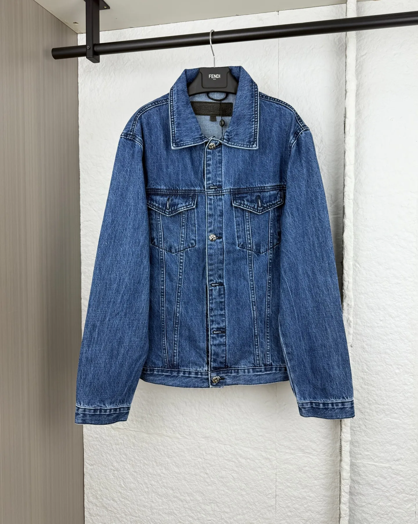 P550 Chrome Hearts washed denim denim jacket S/M/L/XL
